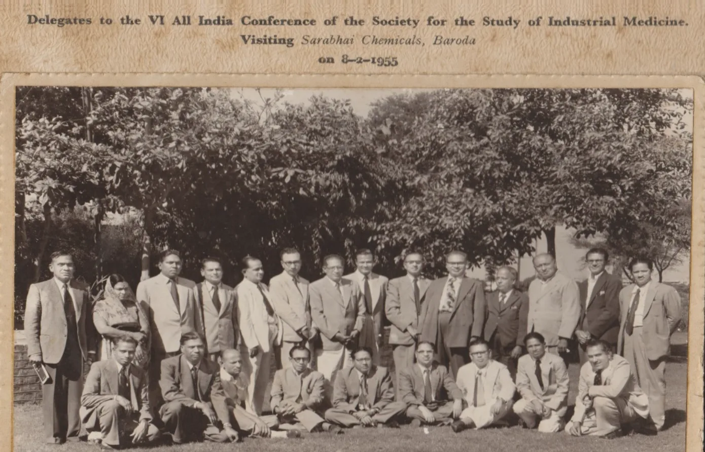 Delegates to the VI All India Conference of the Society for the Study of Industrial Medicine, Baroda 1955